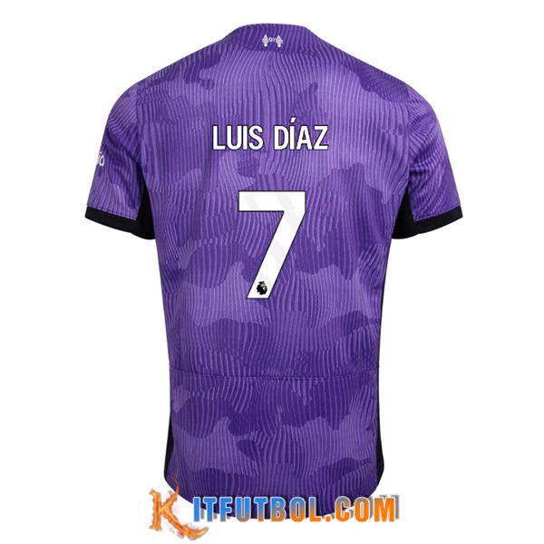 Camisetas De Futbol Liverpool (LUIS DÍAZ #7) 2023/2024 Tercera