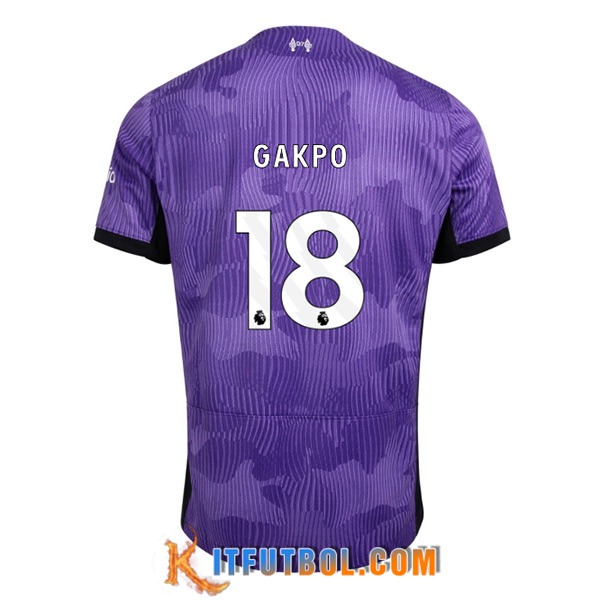 Camisetas De Futbol Liverpool (GAKPO #18) 2023/2024 Tercera
