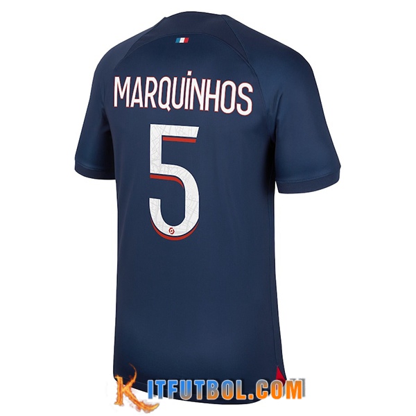 Camisetas De Futbol PSG (MARQUINHOS #5) 2023/2024 Primera