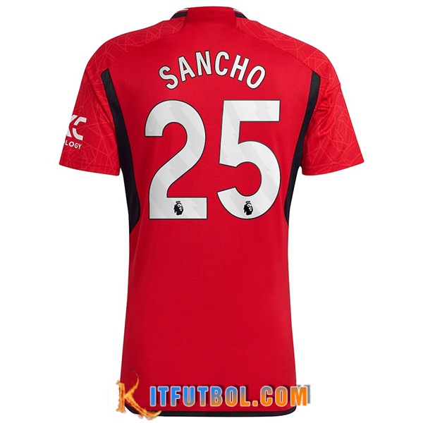 Camisetas De Futbol Manchester United (SANCHO #25) 2023/2024 Primera
