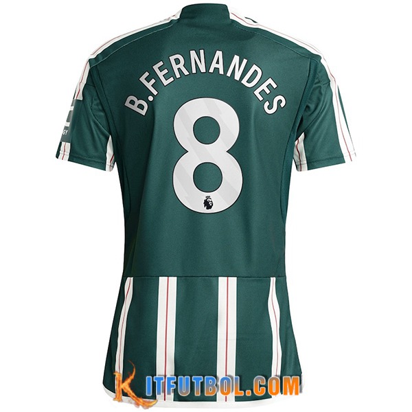 Camisetas De Futbol Manchester United (B. FERNANDES #8) 2023/2024 Segunda