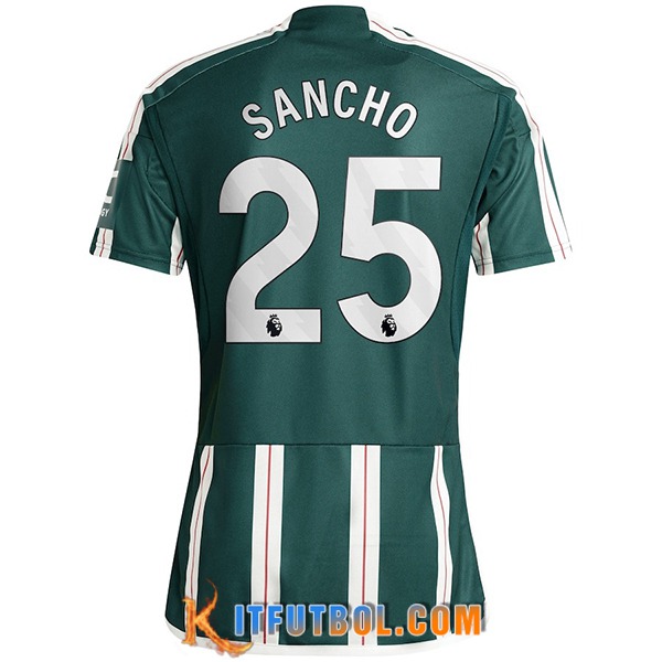 Camisetas De Futbol Manchester United (SANCHO #25) 2023/2024 Segunda