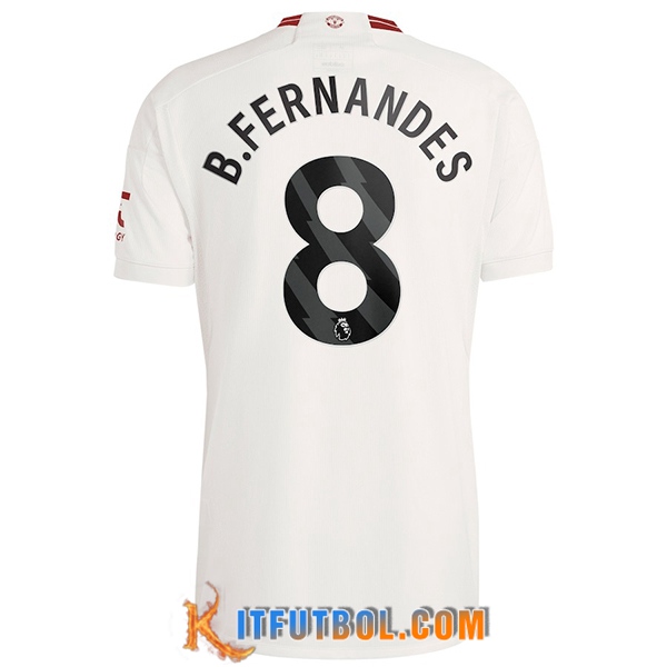 Camisetas De Futbol Manchester United (B. FERNANDES #8) 2023/2024 Tercera