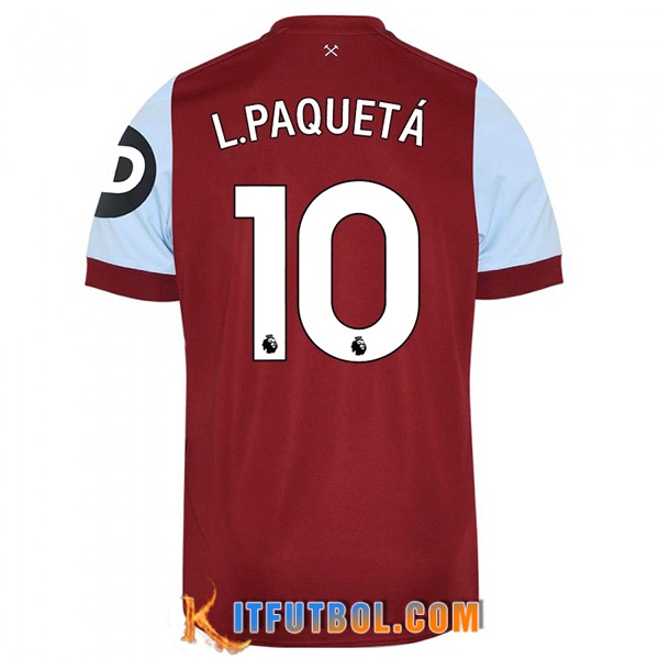 Camisetas De Futbol West Ham (L. PAQUETÁ #10) 2023/2024 Primera