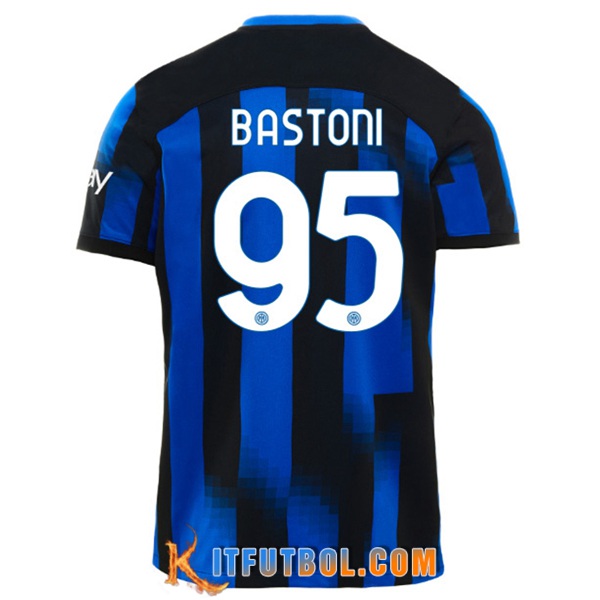 Camisetas De Futbol Inter Milan (BASTONI #95) 2023/2024 Primera