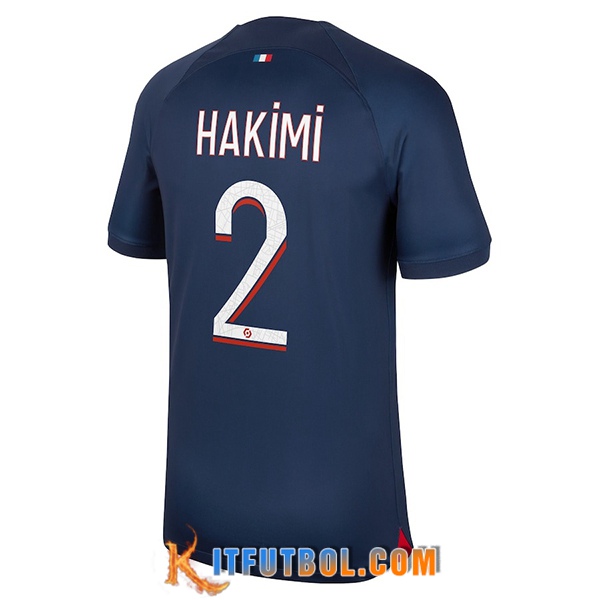 Camisetas De Futbol PSG (HAKIMI #2) 2023/2024 Primera