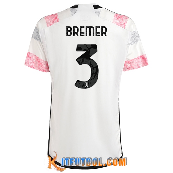 Camisetas De Futbol Juventus (BREMER #3) 2023/2024 Segunda