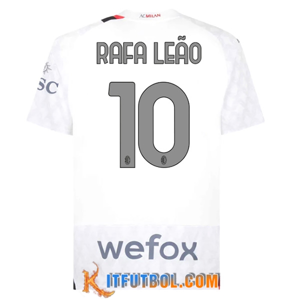 Camisetas De Futbol AC Milan (RAFAEL LEÃO #10) 2023/2024 Segunda