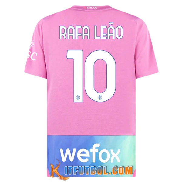 Camisetas De Futbol AC Milan (RAFAEL LEÃO #10) 2023/2024 Tercera