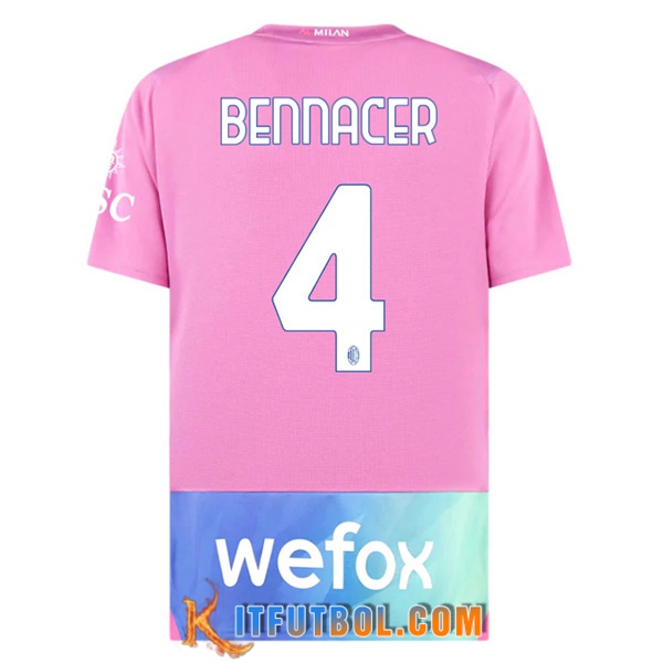 Camisetas De Futbol AC Milan (BENNACER #4) 2023/2024 Tercera