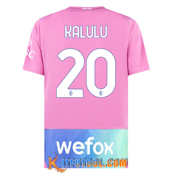 Camisetas De Futbol AC Milan (KALULU #20) 2023/2024 Tercera