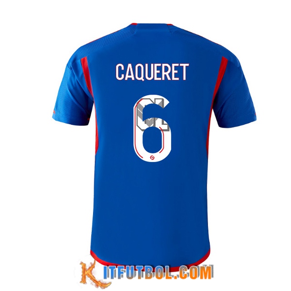 Camisetas De Futbol Lyon (CAQUERET #6) 2023/2024 Segunda
