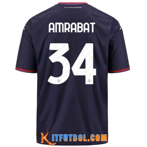 Camisetas De Futbol ACF Fiorentina (AMRABAT #34) 2023/2024 Tercera