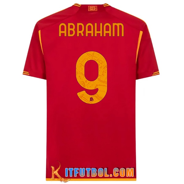 Camisetas De Futbol As Rome (ABRAHAM #9) 2023/2024 Primera