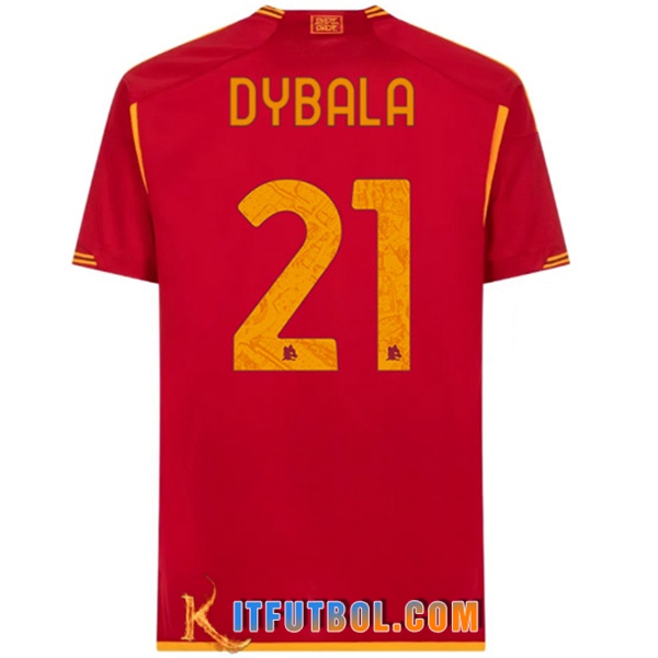Camisetas De Futbol As Rome (DYBALA #21) 2023/2024 Primera