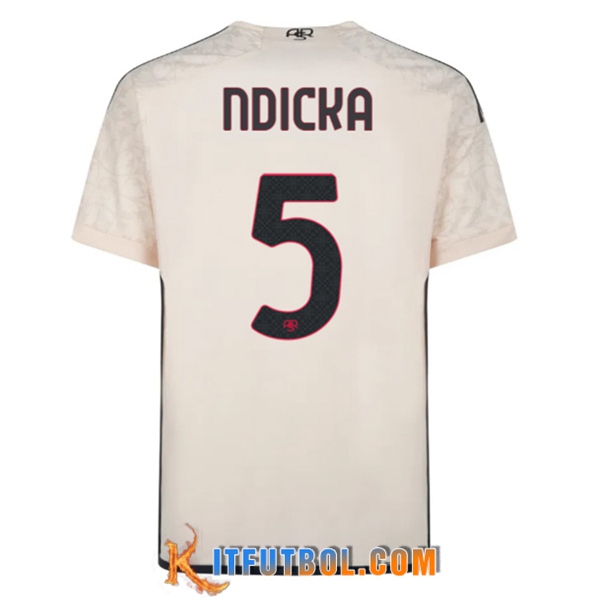 Camisetas De Futbol As Rome (NDICKA #5) 2023/2024 Segunda