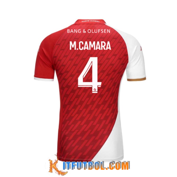 Camisetas De Futbol AS Monaco (M.CAMARA #4) 2023/2024 Primera