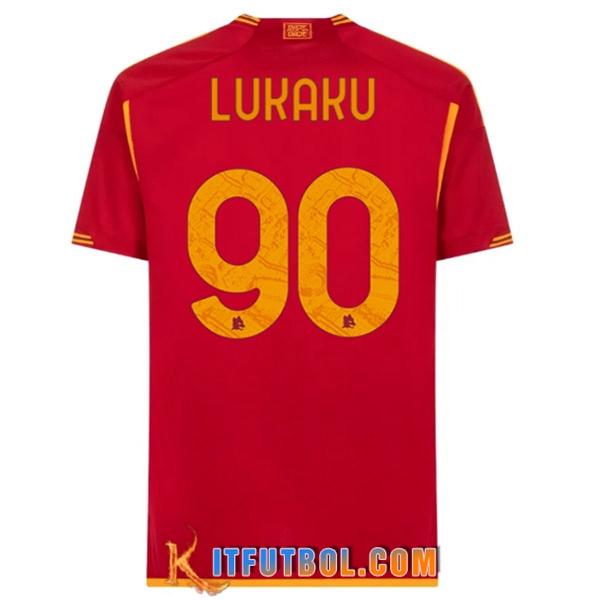 Camisetas De Futbol As Rome (LUKAKU #90) 2023/2024 Primera