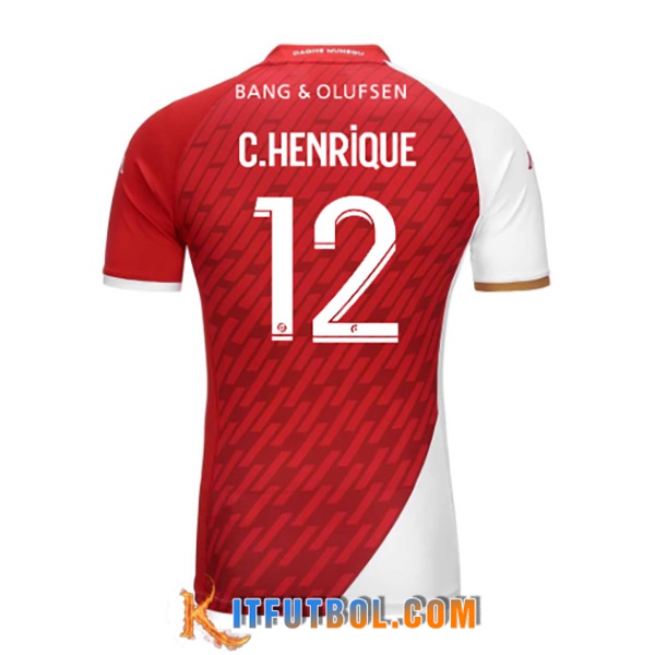 Camisetas De Futbol AS Monaco (C.HENRIQUE #12) 2023/2024 Primera
