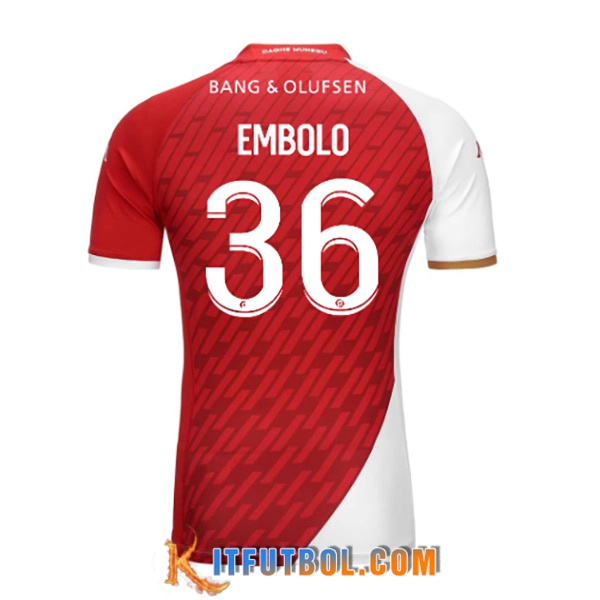 Camisetas De Futbol AS Monaco (EMBOLO #36) 2023/2024 Primera