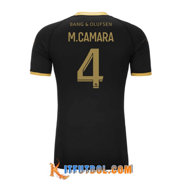 Camisetas De Futbol AS Monaco (M.CAMARA #4) 2023/2024 Segunda