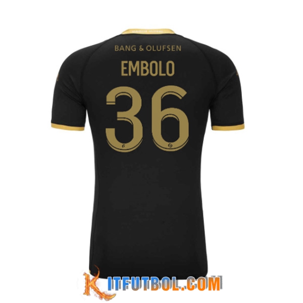 Camisetas De Futbol AS Monaco (EMBOLO #36) 2023/2024 Segunda