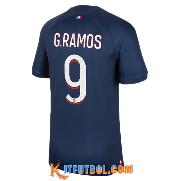 Camisetas De Futbol PSG (G.RAMOS #9) 2023/2024 Primera