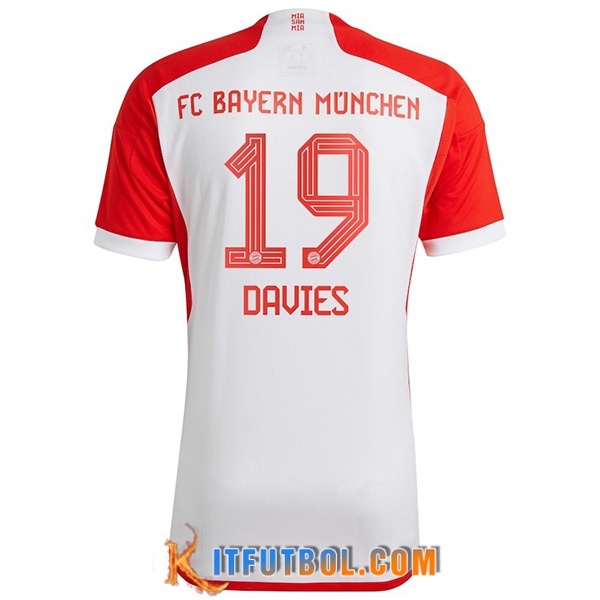 Camisetas De Futbol Bayern Munich (DAVIES #19) 2023/2024 Primera