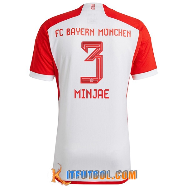 Camisetas De Futbol Bayern Munich (MINJAE #3) 2023/2024 Primera