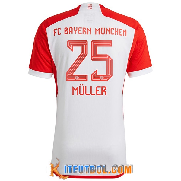 Camisetas De Futbol Bayern Munich (MÜLLER #25) 2023/2024 Primera