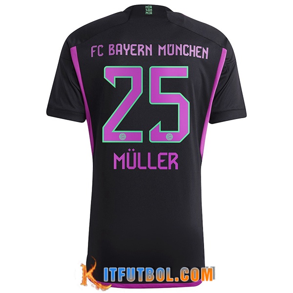 Camisetas De Futbol Bayern Munich (MÜLLER #25) 2023/2024 Segunda