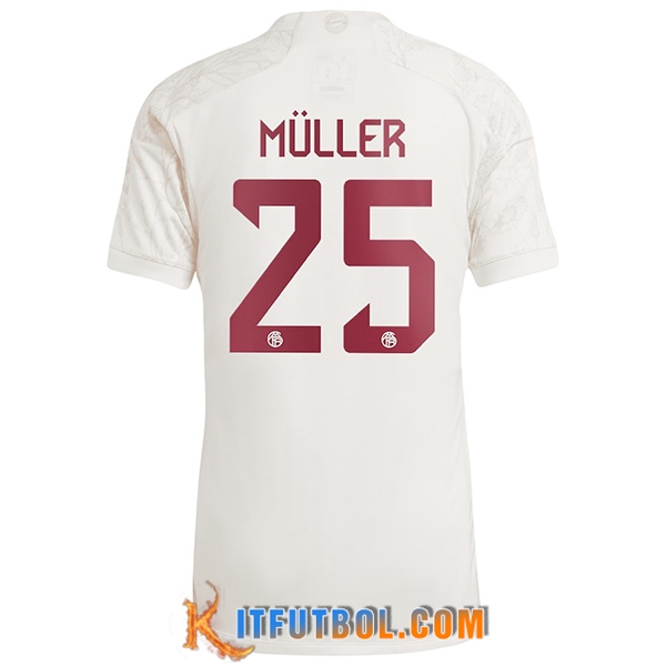 Camisetas De Futbol Bayern Munich (MÜLLER #25) 2023/2024 Tercera