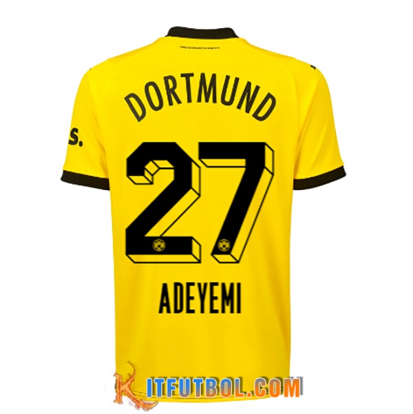 Camisetas De Futbol Dortmund BVB (ADEYEMI #27) 2023/2024 Primera