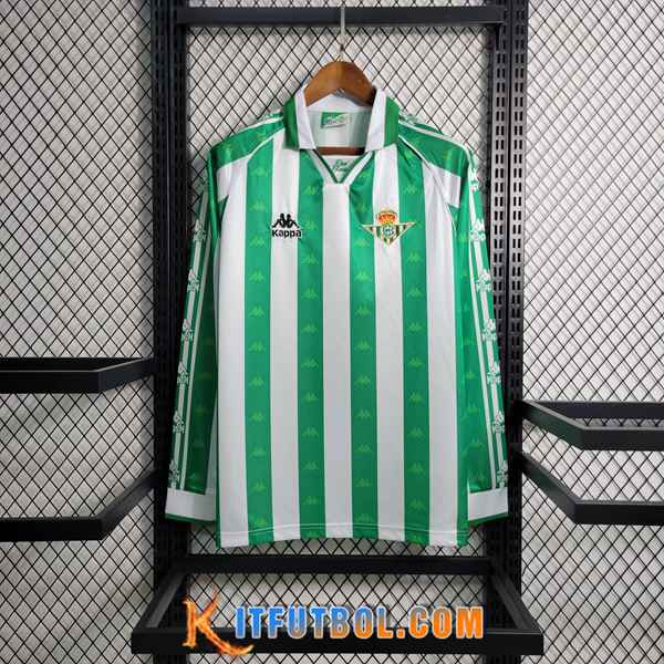 Camisetas De Futbol Real Betis Retro Primera Manga Largas 1995/1997