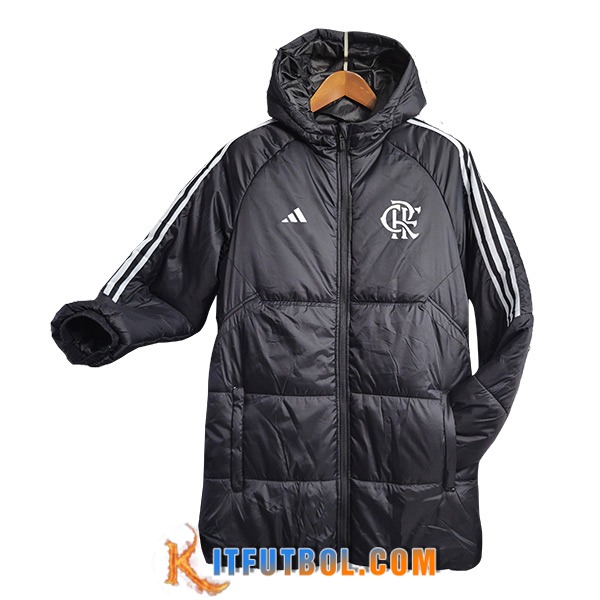 Nueva Plumas Con Capucha Flamengo Blanco 2023/2024 -02