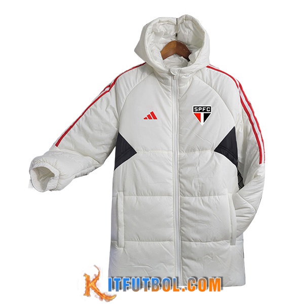 Nueva Plumas Con Capucha Sao Paulo FC Blanco 2023/2024