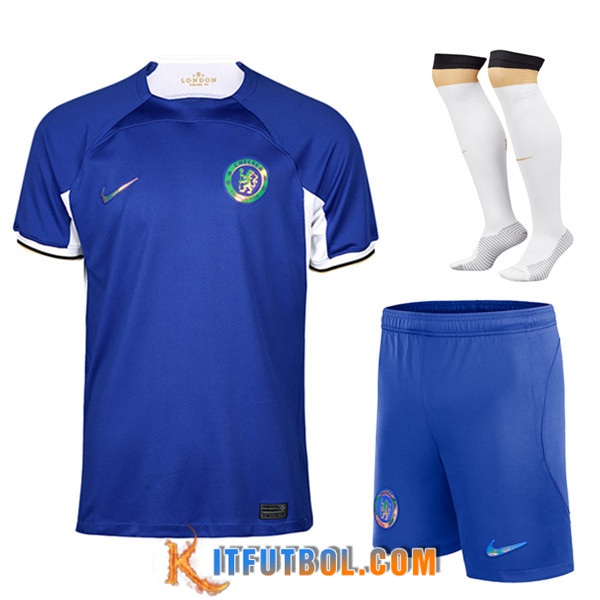 Camisetas Futbol FC Chelsea Primera (Cortos + Calcetines) 2023/2024