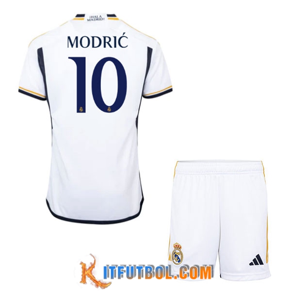 Camisetas De Futbol Real Madrid (MODRIC #10) Ninos 2023/2024 Primera