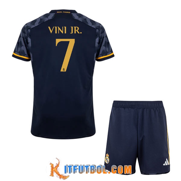 Camisetas De Futbol Real Madrid (VINI JR. #7) Ninos 2023/2024 Segunda