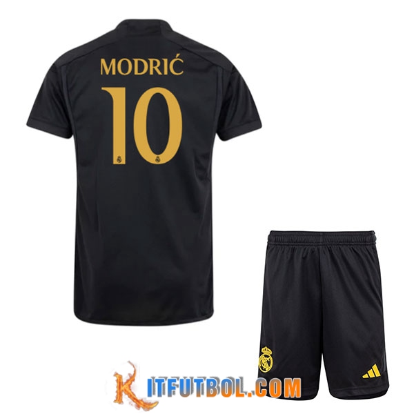 Camisetas De Futbol Real Madrid (MODRIC #10) Ninos 2023/2024 Tercera
