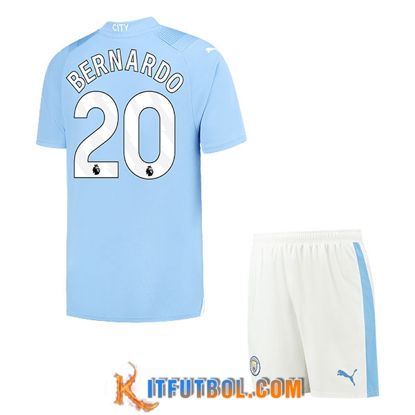 Camisetas De Futbol Manchester City (BERNARDO #20) Ninos 2023/2024 Primera