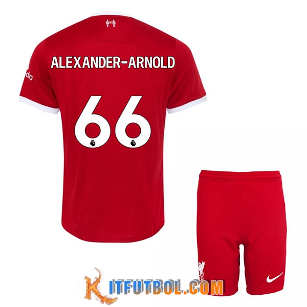 Camisetas De Futbol Liverpool (ALEXANDER-ARNOLD #66) Ninos 2023/2024 Primera