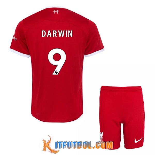 Camisetas De Futbol Liverpool (DARWIN #9) Ninos 2023/2024 Primera