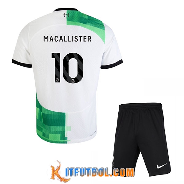 Camisetas De Futbol Liverpool (MAC ALLISTER #10) Ninos 2023/2024 Segunda