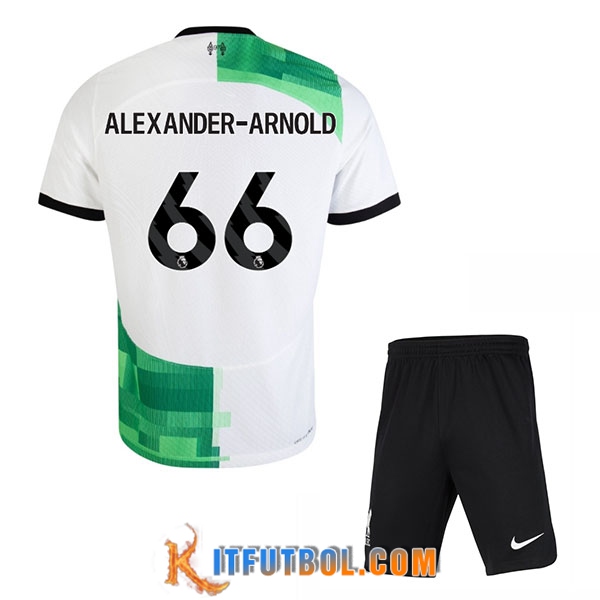Camisetas De Futbol Liverpool (ALEXANDER-ARNOLD #66) Ninos 2023/2024 Segunda