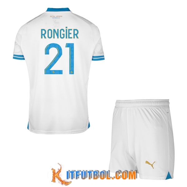 Camisetas De Futbol Marsella (RONGIER #21) Ninos 2023/2024 Primera