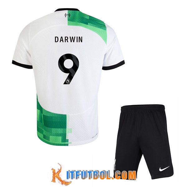 Camisetas De Futbol Liverpool (DARWIN #9) Ninos 2023/2024 Segunda
