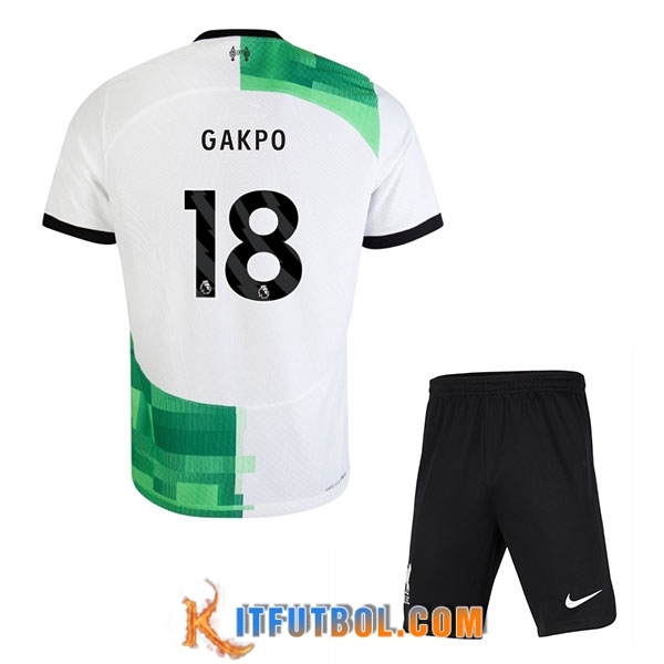 Camisetas De Futbol Liverpool (GAKPO #18) Ninos 2023/2024 Segunda