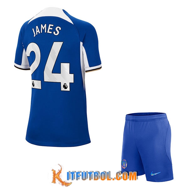 Camisetas De Futbol Chelsea (JAMES #24) Ninos 2023/2024 Primera