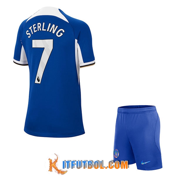 Camisetas De Futbol Chelsea (STERLING #7) Ninos 2023/2024 Primera